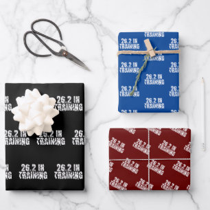 42K Marathon Runner 26.2 In Training Running Wrapping Paper Sheet