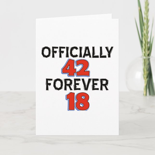 42nd birthday designs card (Front)