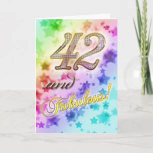 42nd birthday for someone Fabulous Card