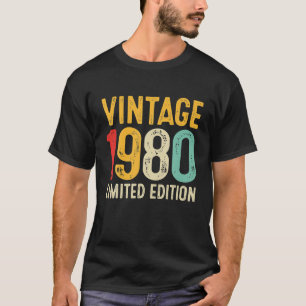 42nd Birthday Gift 42 Years Old Vintage 1980 T-Shirt