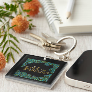 42nd Birthday Key Ring