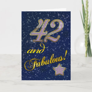 42nd Birthday party Invitation