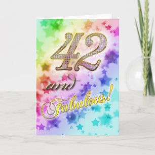 42nd Birthday party Invitation