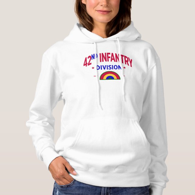 42nd Infantry "Rainbow" Division Women Hoodie (Front)