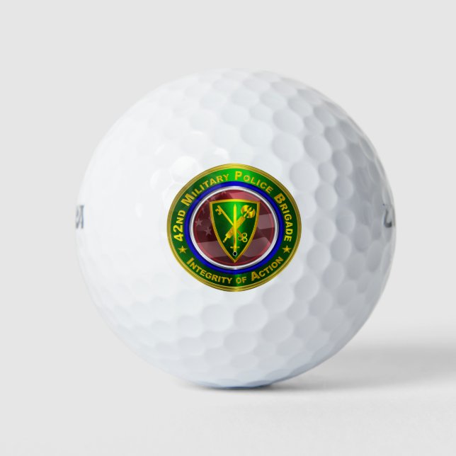 42nd Military Police Brigade Golf Balls (Front)