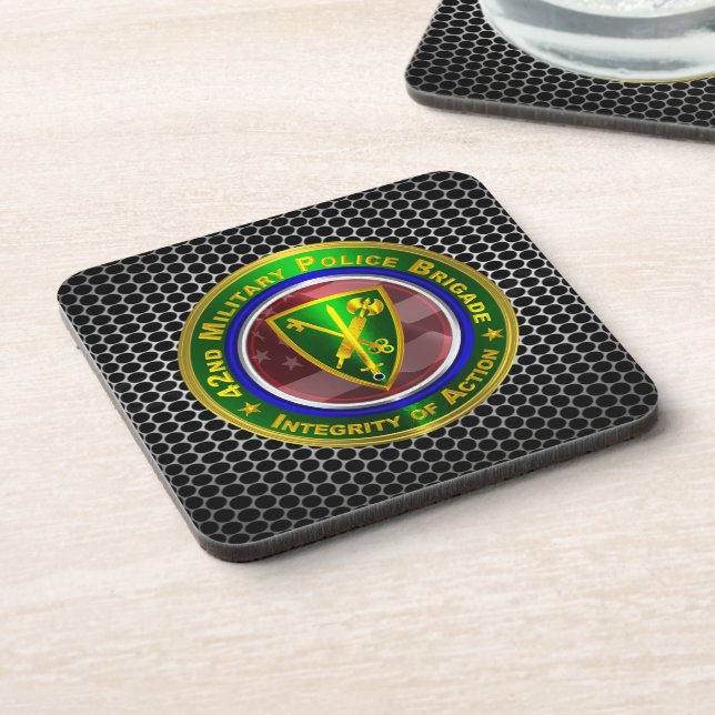 42nd Military Police Brigade “Integrity of Action” Coaster (Left Side)