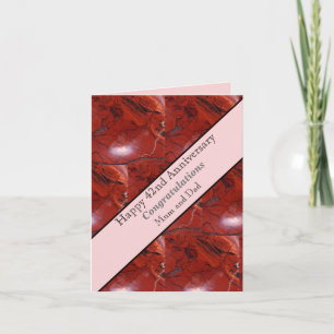 42nd Wedding Anniversary Jasper Card