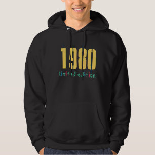 42th Birthday Ladies Mens 42 Years 1980 1 Hoodie
