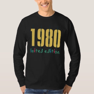 42th Birthday Ladies Mens 42 Years 1980 1 T-Shirt