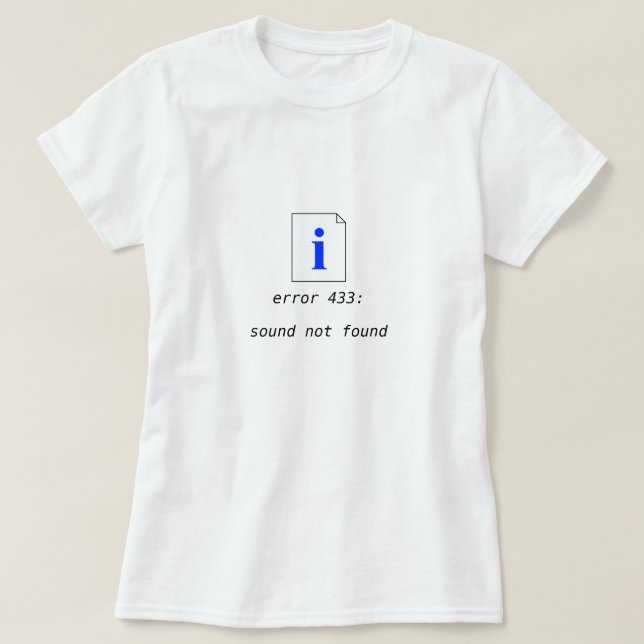 4'33" shirt (Design Front)