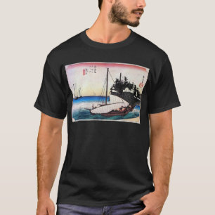 43. 桑名宿, 広重 Kuwana-juku, Hiroshige, Ukiyo-e T-Shirt