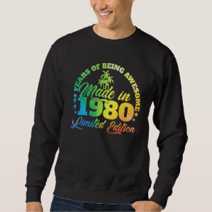 43 years of being awesome Made In 1980 Birthday 43 Sweatshirt