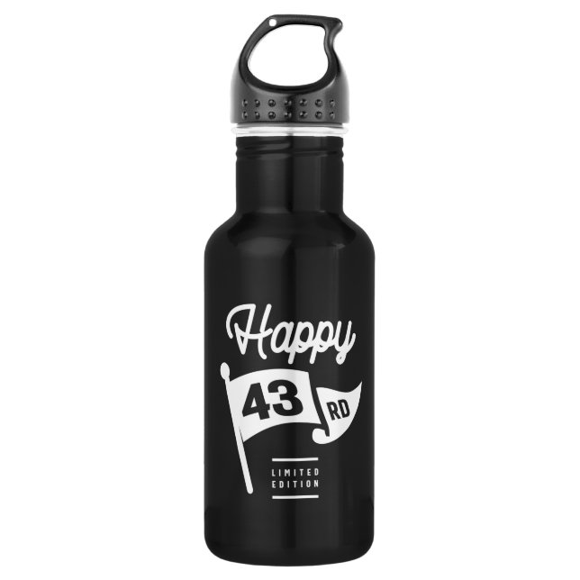43 Years Old - 43rd Birthday Funny Gift 532 Ml Water Bottle (Front)