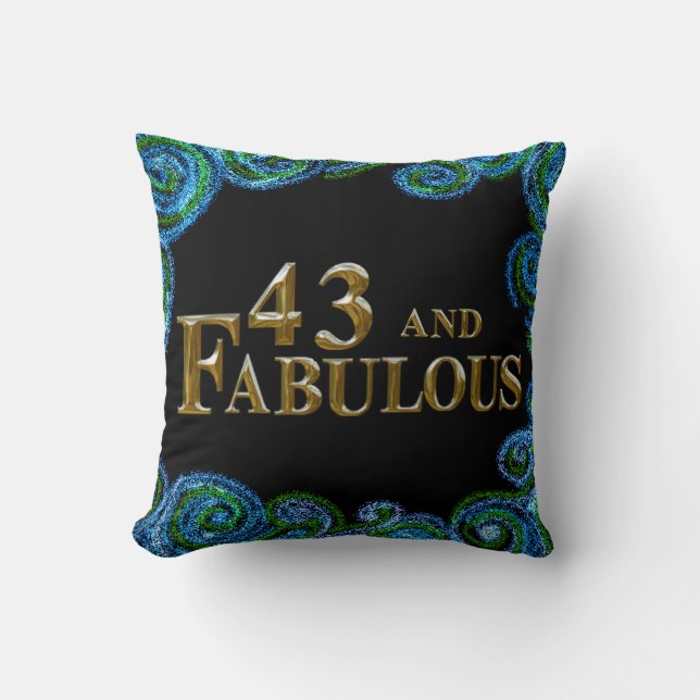 43rd  Birthday  Cushion (Front)
