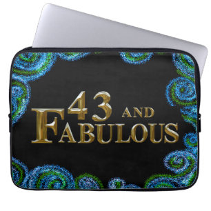 43rd  Birthday  Laptop Sleeve