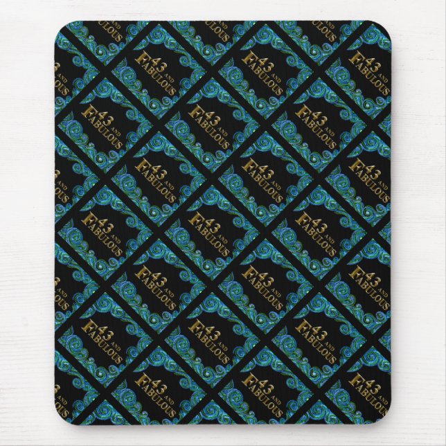 43rd  Birthday  Mouse Mat (Front)