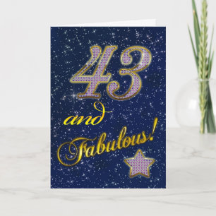 43rd Birthday party Invitation