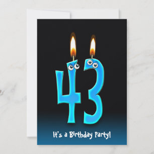 43rd Birthday Party Invite