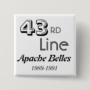 43rd Line 15 Cm Square Badge