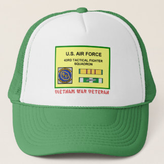 43RD TACTICAL FIGHTER SQUADRON VIETNAM VET TRUCKER HAT