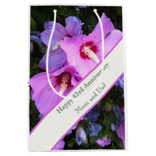43rd Wedding Anniversary  Medium Gift Bag