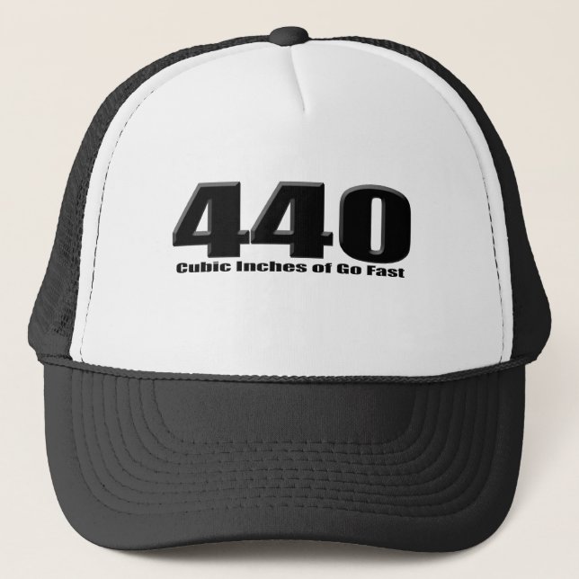 440 mopar six pack monster trucker hat (Front)