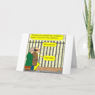442 Where is the crossword inventor buried? Card