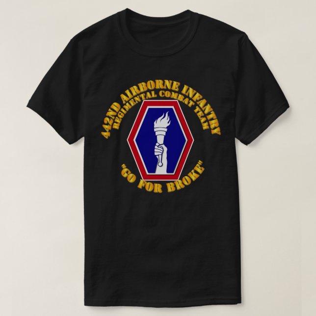 442nd Infantry Regimental Combat Team T-Shirt (Design Front)