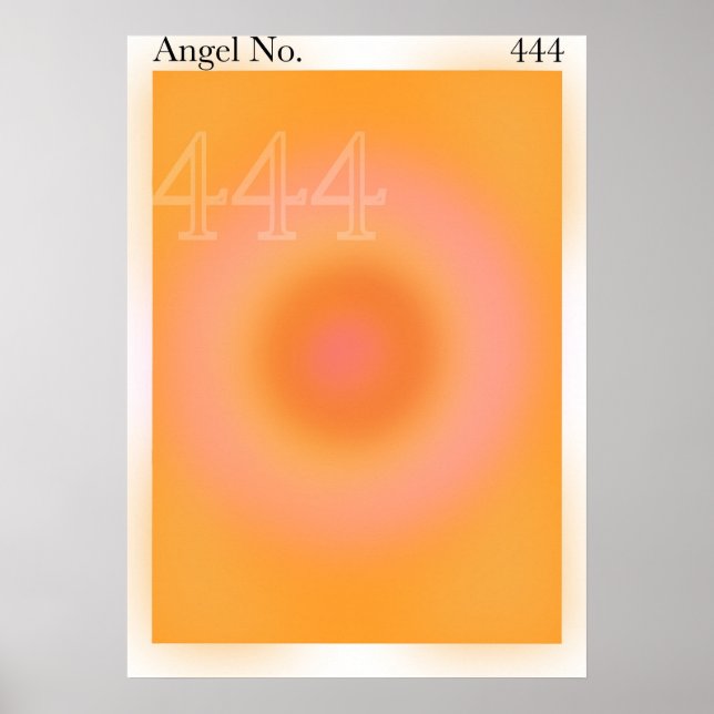 444 angel number poster (Front)