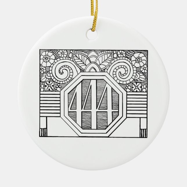 444 logo ornament (Front)