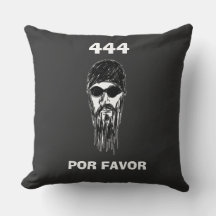 444 POR FAVOR - UggNINE Throw Pillow
