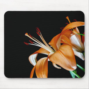 4464-Close up of Orange Lillies Mouse Mat