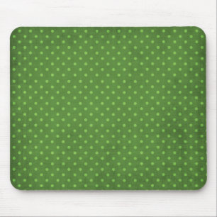 446_lilies GREEN COUNTRY POLKADOTS PATTERN DOTS CI Mouse Mat