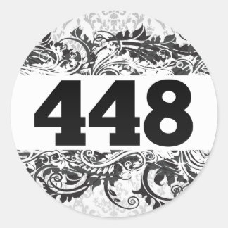 448 CLASSIC ROUND STICKER