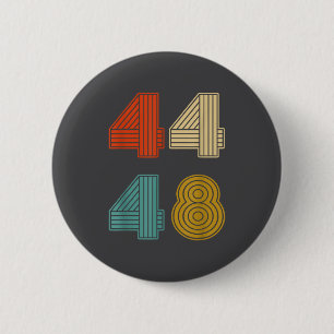 44 48 Obama 2028 President Retro Vintage T-shirt.p 6 Cm Round Badge