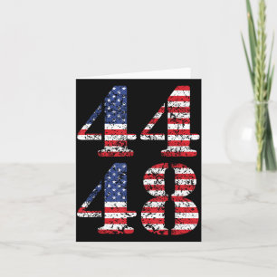 44-48 Obama For President '28 2028 4th Of July Card