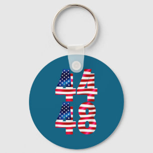 44 48 Obama T-shirt.png Key Ring