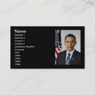 44 Barack Obama Business Card