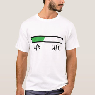44% LIFE Funny 31-44 Year Old Shirt 44 Birthday