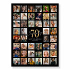 44 Photo Collage 70th Birthday Party