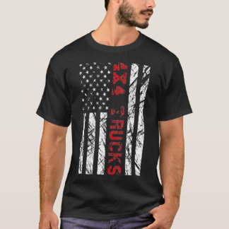 44 Trucks American Flag _1 T-Shirt