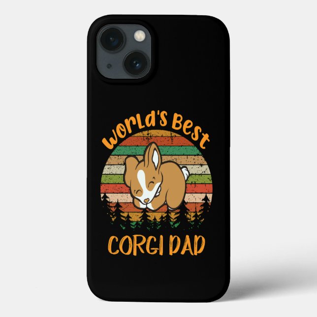 44 World's Best Corgi Dad Case-Mate iPhone Case (Back)