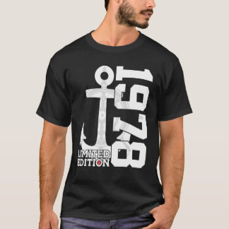 44 Year Capacity 1978 Sailor 44th Birthday T-Shirt