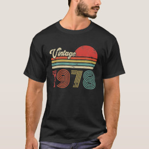 44 Year Old Birthday Vintage 1978 44th Birthday T-Shirt