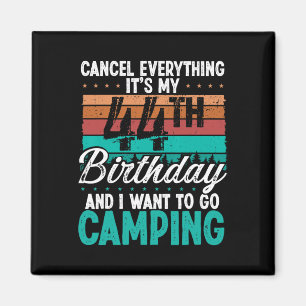 44 Year Old Camper Birthday For Men Mountains Camp Magnet