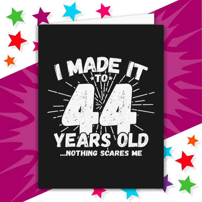 44 Year Old Sarcastic Meme Funny 44th Birthday Card (Creator Uploaded)