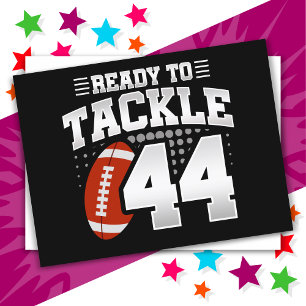 44 Year Old Tackle Football Party 44th Birthday Postcard