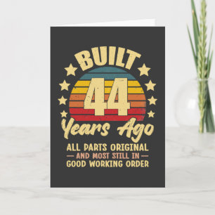 44 Years Ago All Parts Original 44th Birthday Invitation