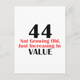 44 years old birthday designs postcard