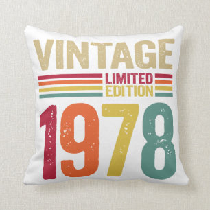 44 Years Old Gifts Vintage 1978 44th Birthday gift Cushion